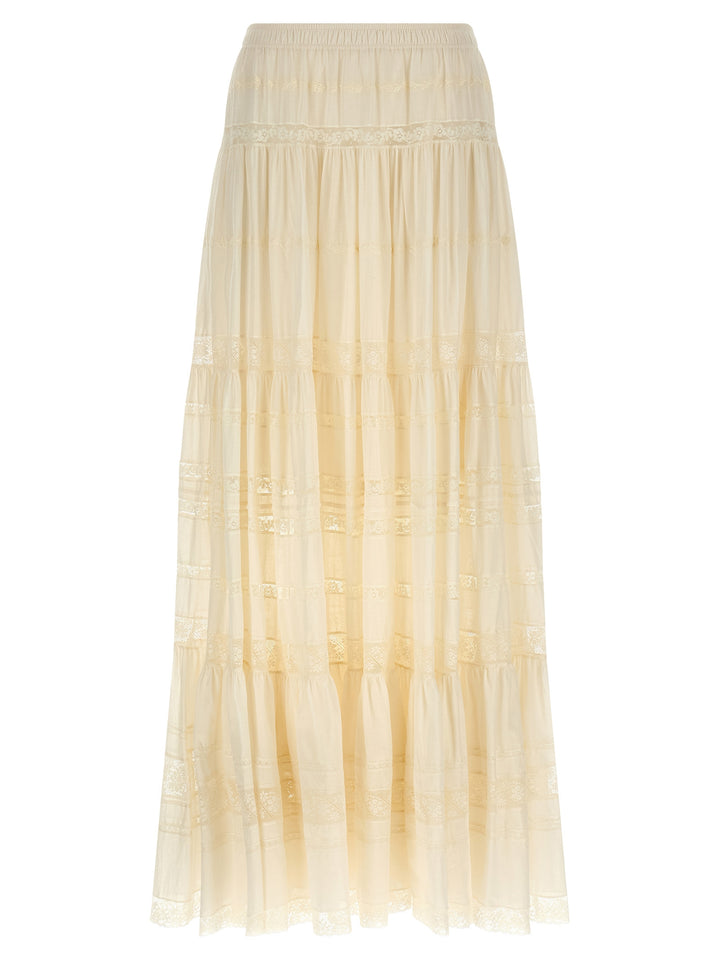 Ermanno Scervino White Cotton Mini Skirt