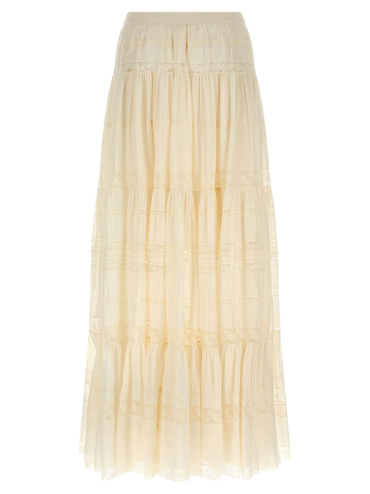 Ermanno Scervino White Cotton Mini Skirt