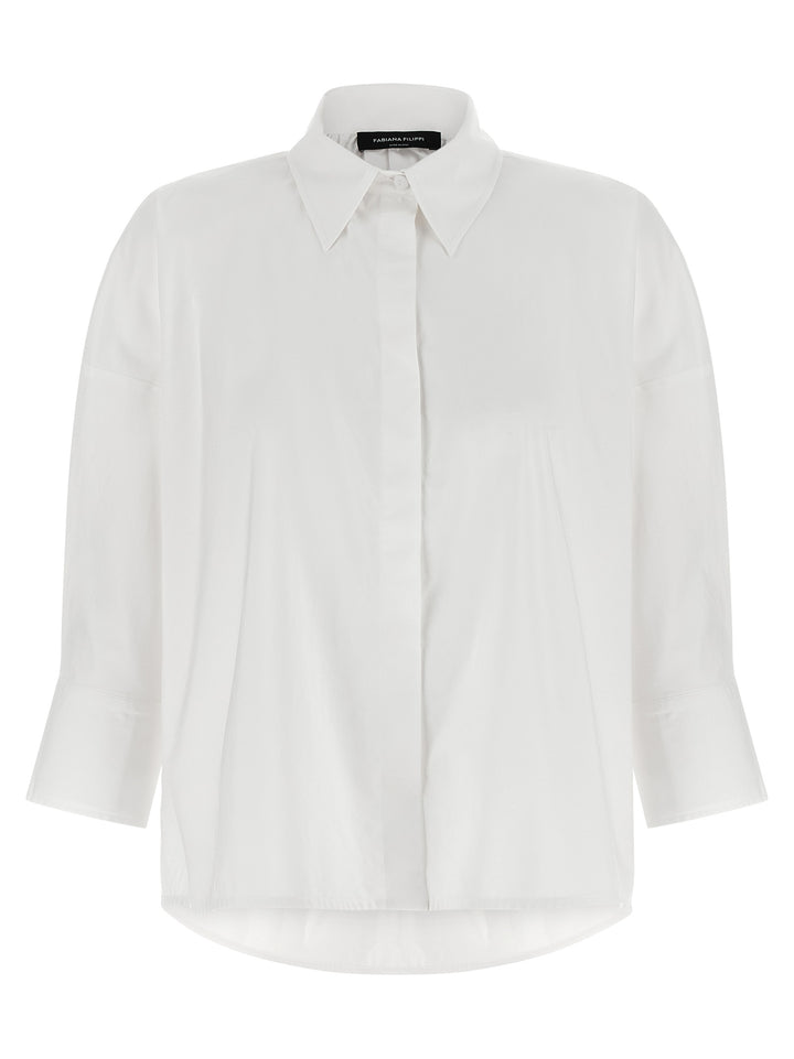 Fabiana Filippi White Cotton Blouse