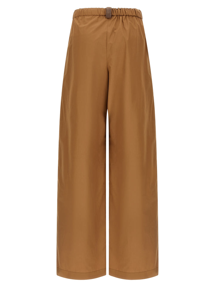 Fabiana Filippi Brown Cotton Casual Pants