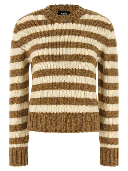 A.P.C. Brown Virgin Wool Cardigan