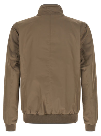 MooRER Beige Polyester Bomber