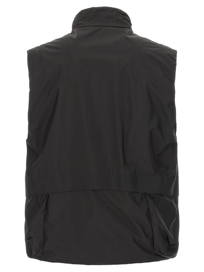 C.P. Company Black Polyamide Sleeveless Jacket