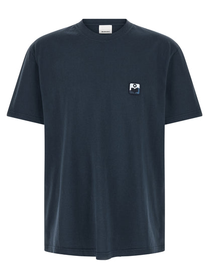MARANT Blue Cotton T-Shirt