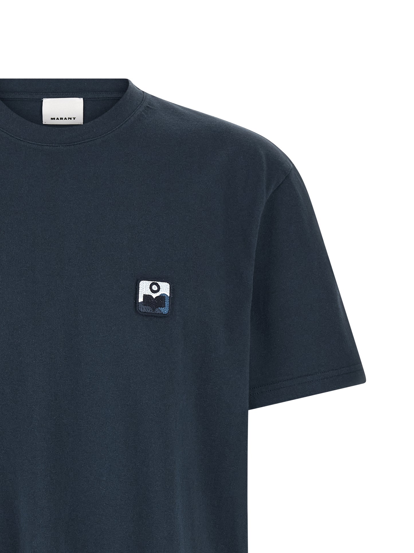 MARANT Blue Cotton T-Shirt