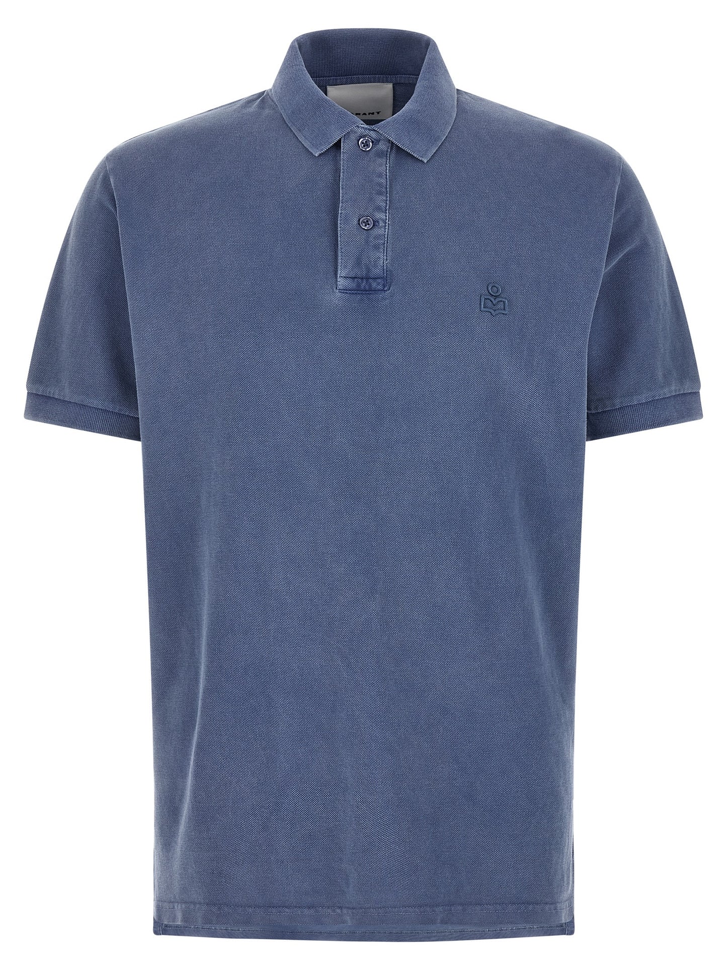 MARANT Blue Cotton Polo Shirt