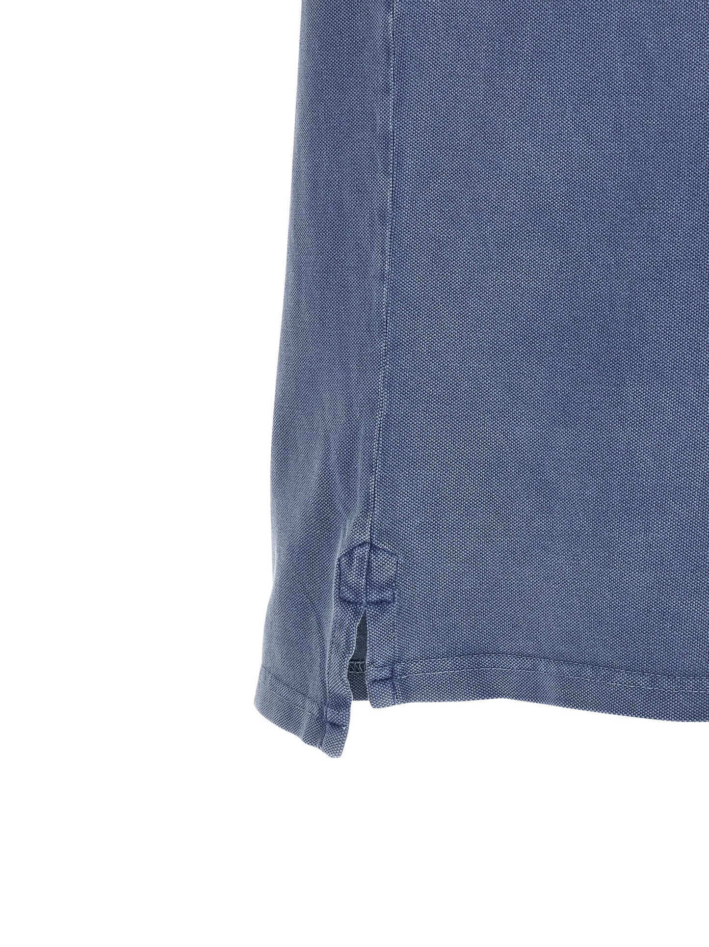 MARANT Blue Cotton Polo Shirt
