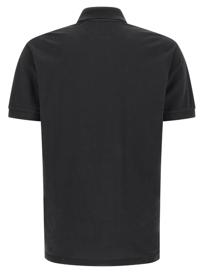 MARANT Black Cotton Polo Shirt