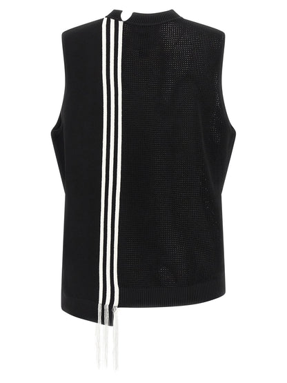 Y-3 Black Rayon Sleeveless Jacket