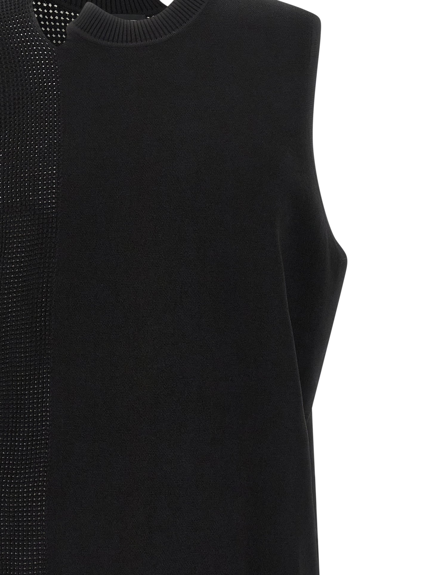 Y-3 Black Rayon Sleeveless Jacket