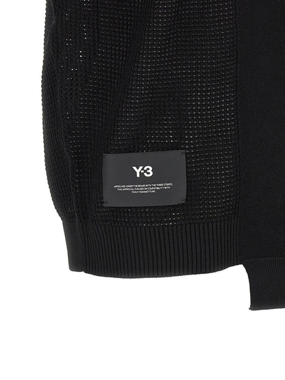Y-3 Black Rayon Sleeveless Jacket