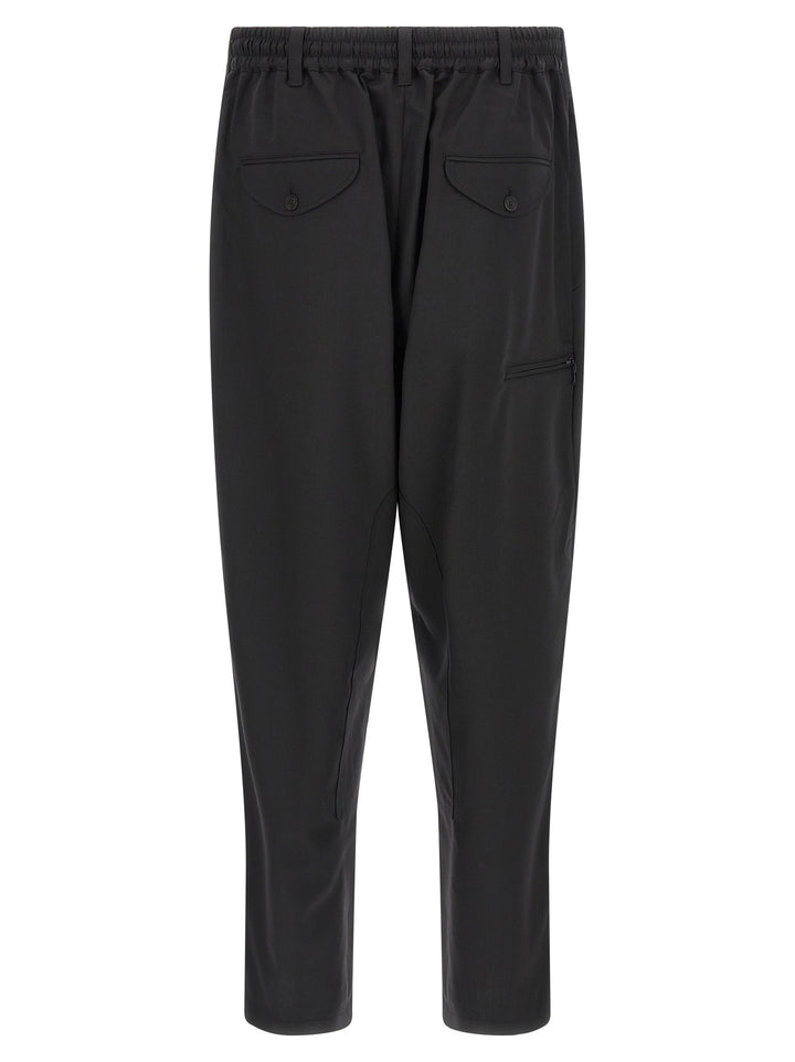 Y-3 Black Polyester Casual Pants