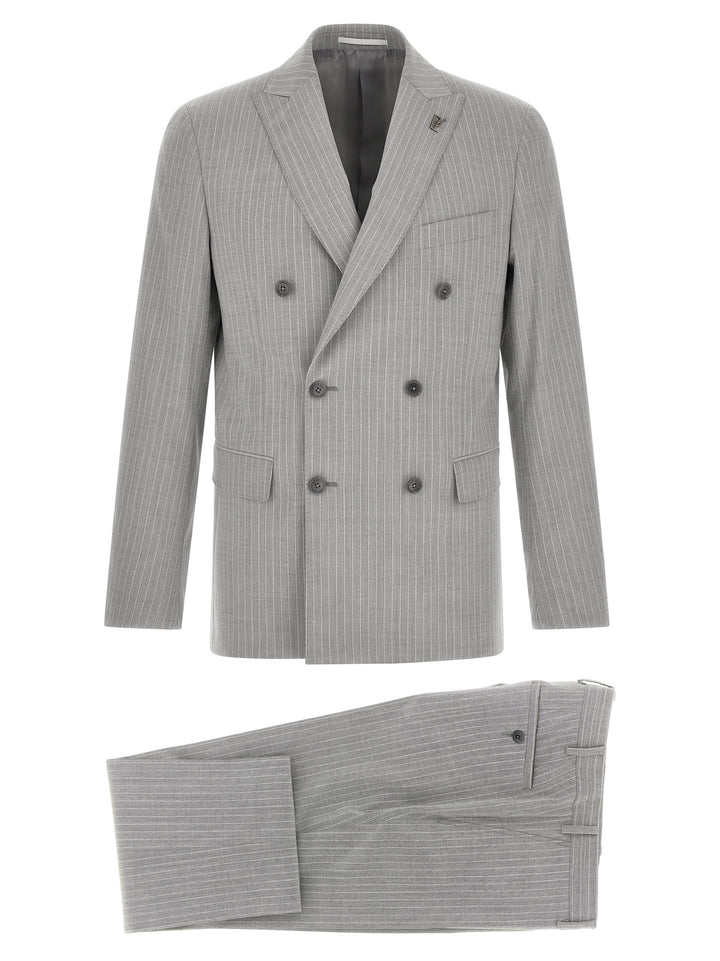 Pal Zileri Gray Polyester Two-Piece Suit