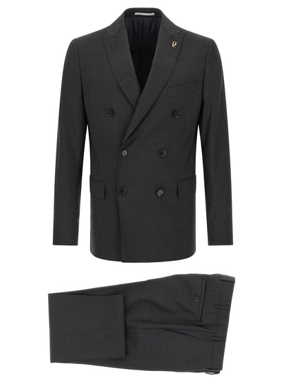 Pal Zileri Gray Viscose Two-Piece Suit