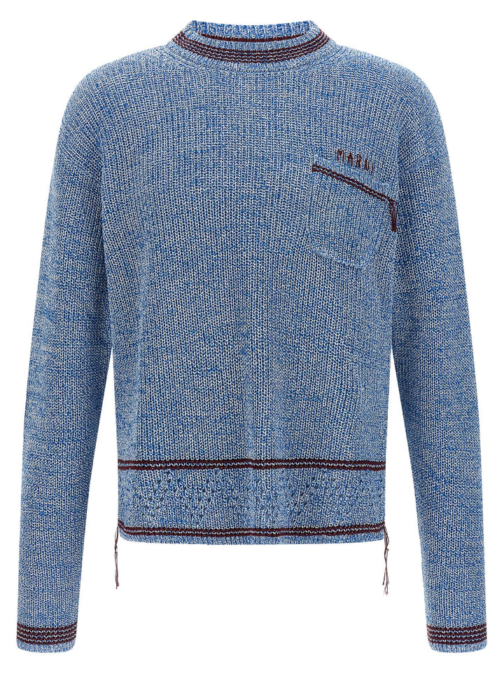 Marni Blue Cotton Cardigan