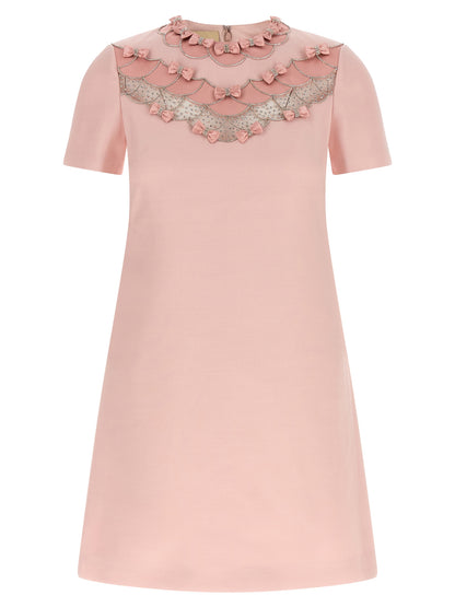 Valentino Garavani Multicolor Virgin Wool Short Dress