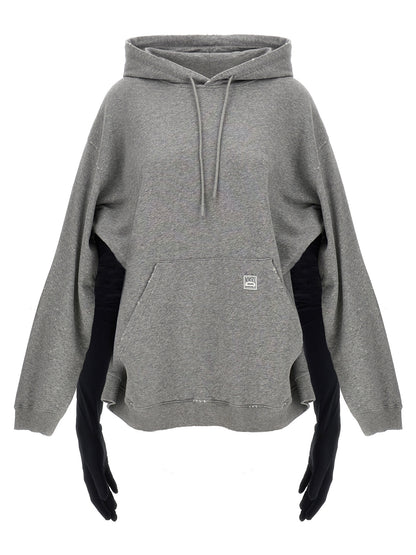 MM6 Maison Margiela Gray Cotton Short Dress