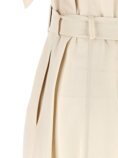 PINKO Beige Cotton Midi Dress