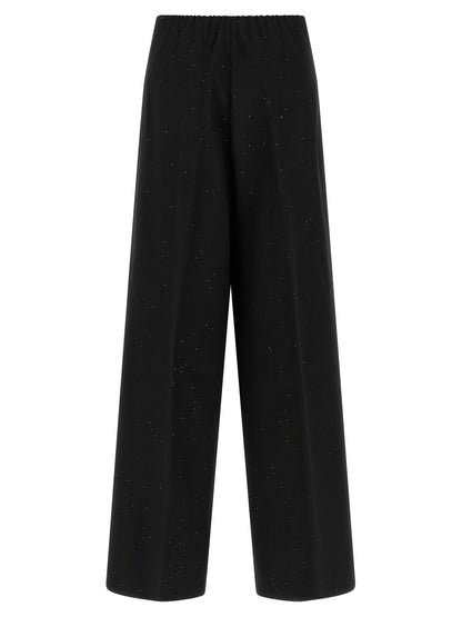 Herno Black Viscose Pants