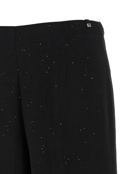 Herno Black Viscose Pants