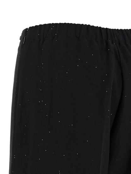 Herno Black Viscose Pants