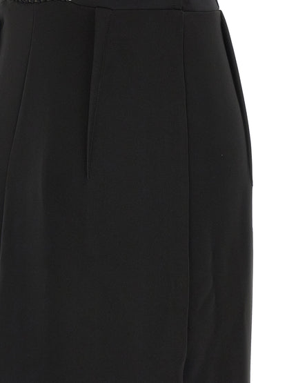 Elisabetta Franchi Black Polyester Long Dress