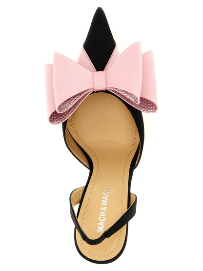 MACH & MACH Multicolor Satin High Heel Pumps