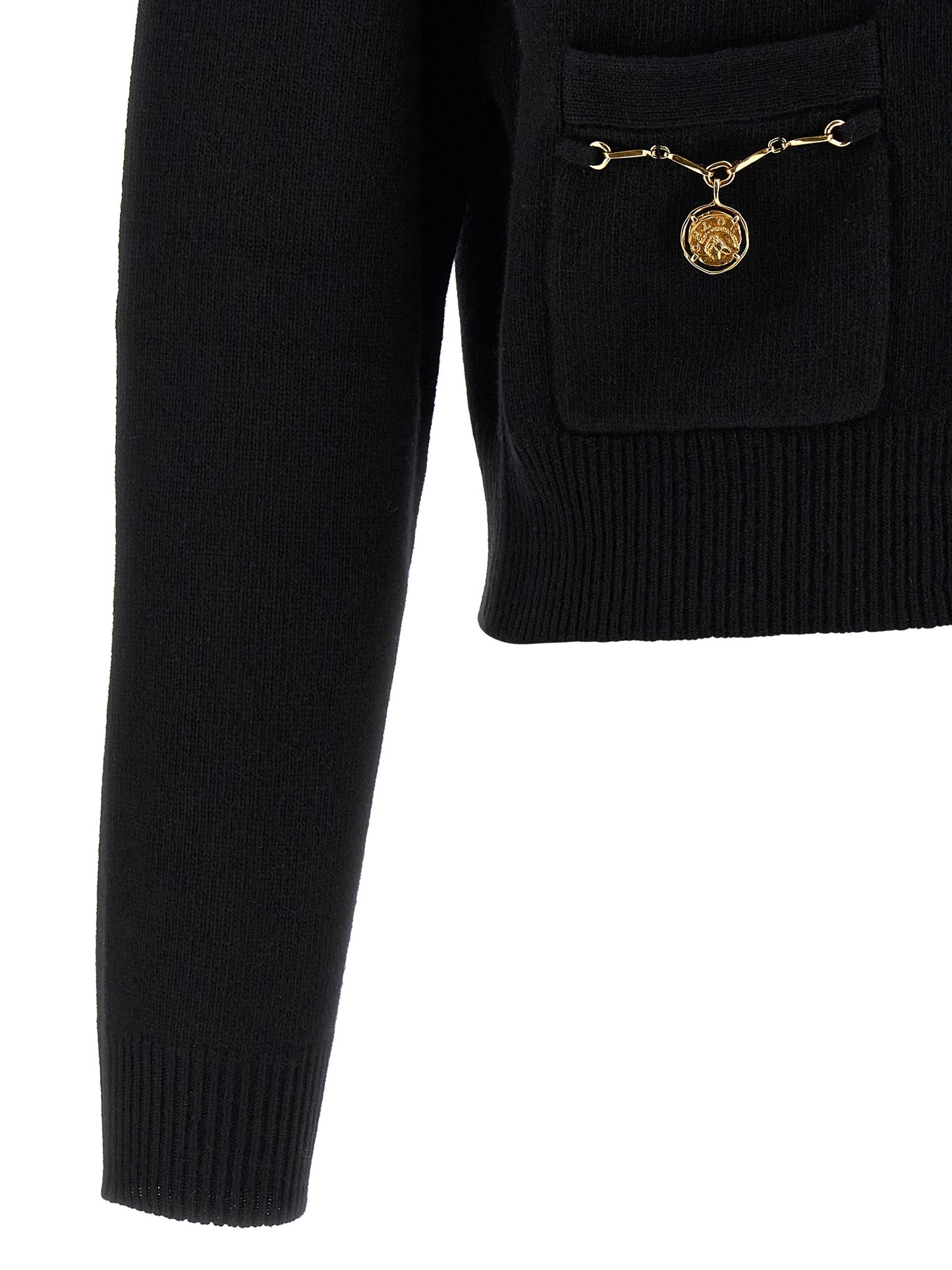 Chloé Black Wool Cardigan