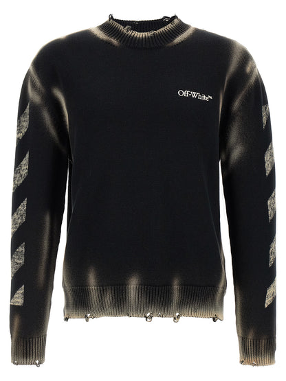 Off-White Black Cotton Cardigan