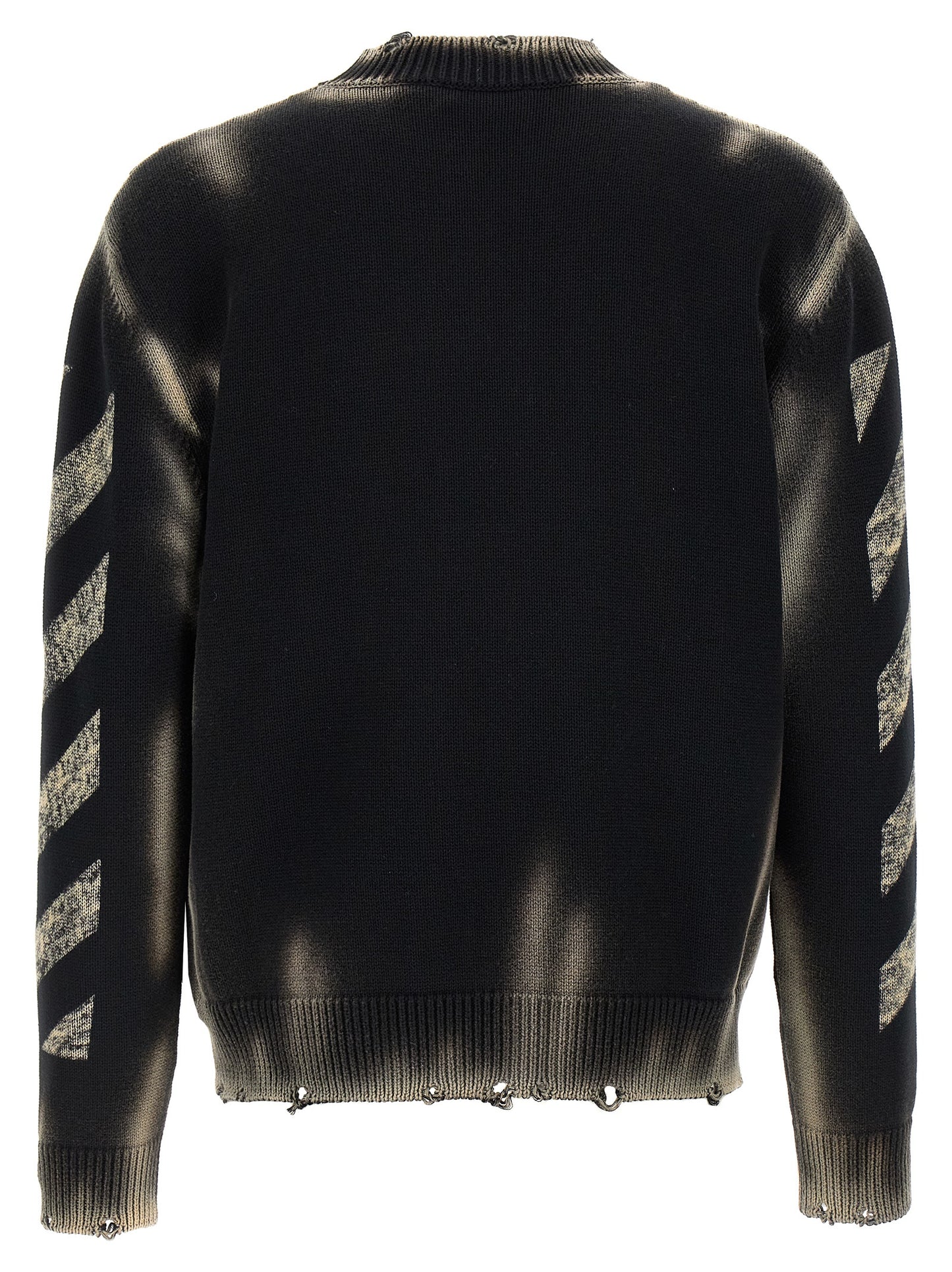 Off-White Black Cotton Cardigan