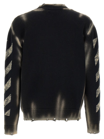 Off-White Black Cotton Cardigan