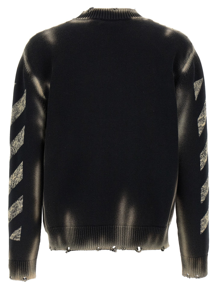 Off-White Black Cotton Cardigan