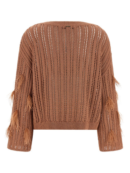Twinset Brown Cotton Cardigan