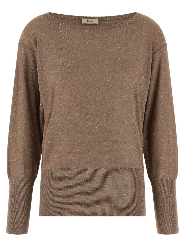 Herno Brown Viscose Cardigan