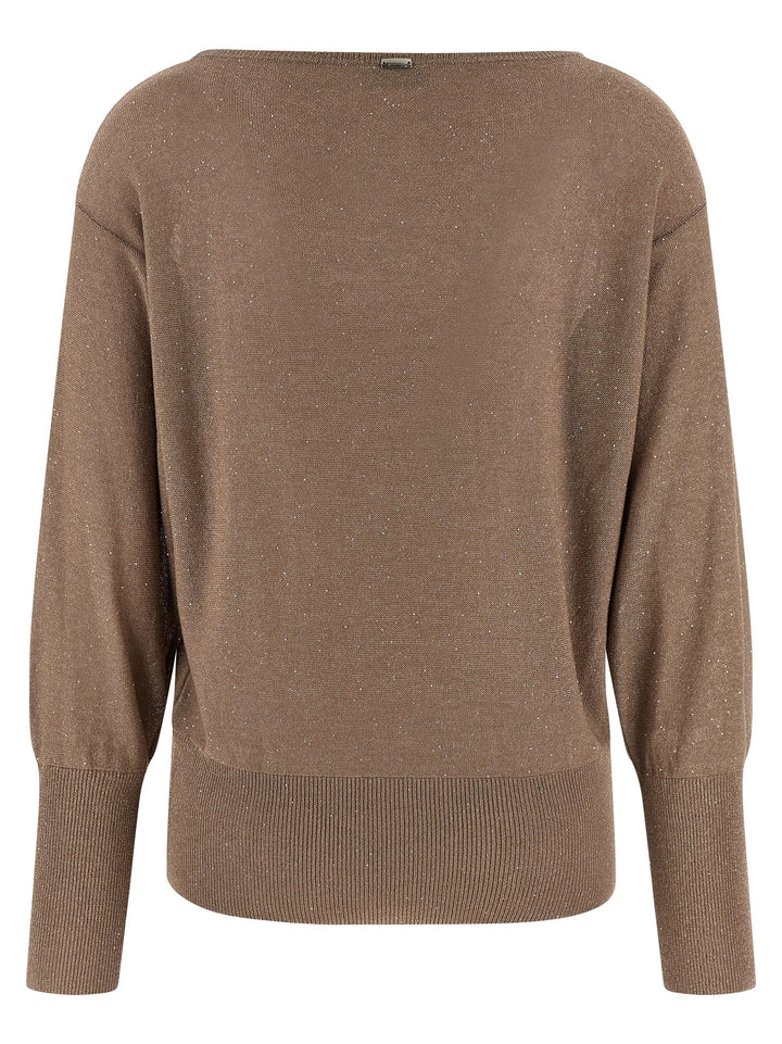 Herno Brown Viscose Cardigan