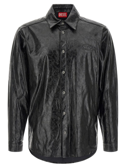Diesel Black Viscose Blouse