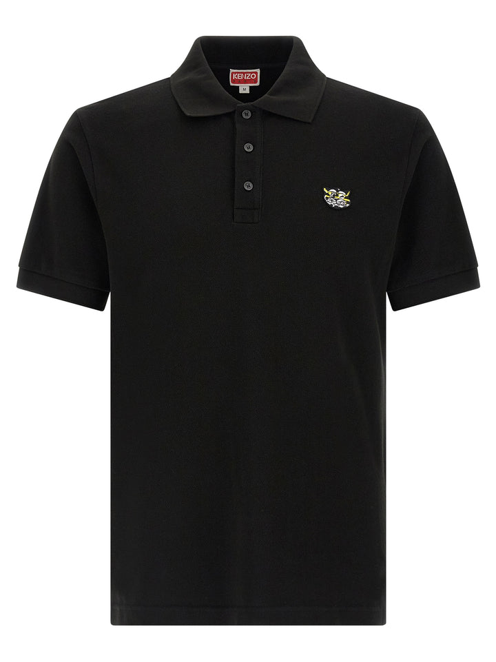 Kenzo Black Cotton Polo Shirt