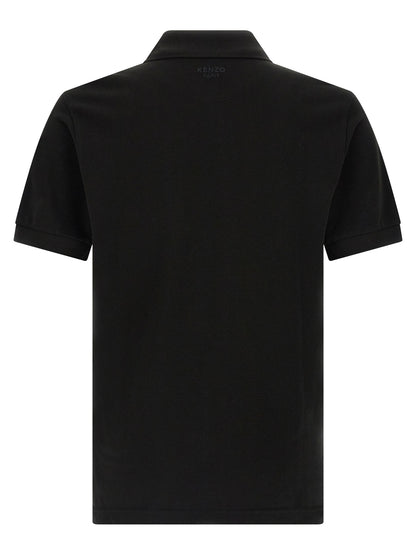 Kenzo Black Cotton Polo Shirt