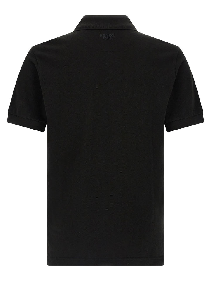 Kenzo Black Cotton Polo Shirt