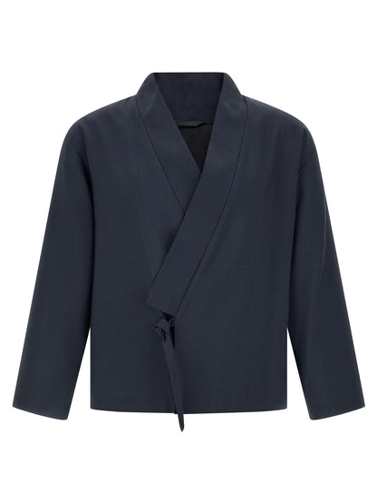 Kenzo Blue Viscose Blazer