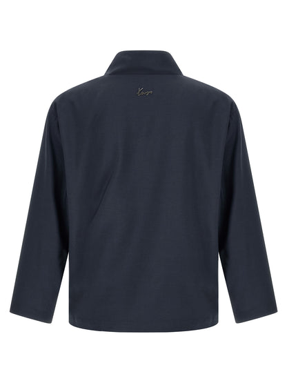 Kenzo Blue Viscose Blazer