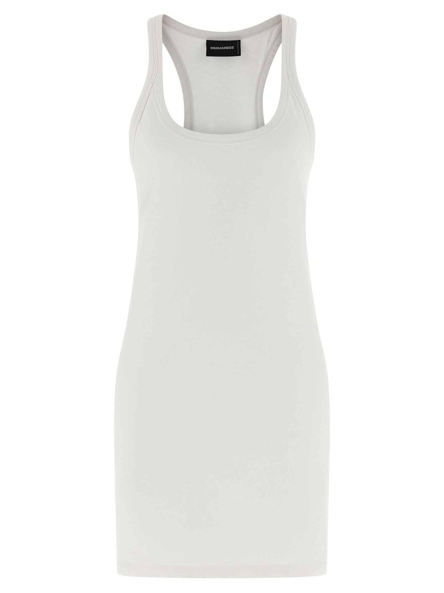 Dsquared² White Cotton Short Dress