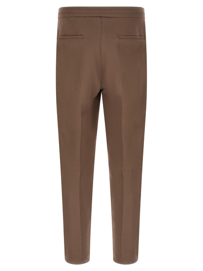 Brunello Cucinelli Brown Linen Casual Pants