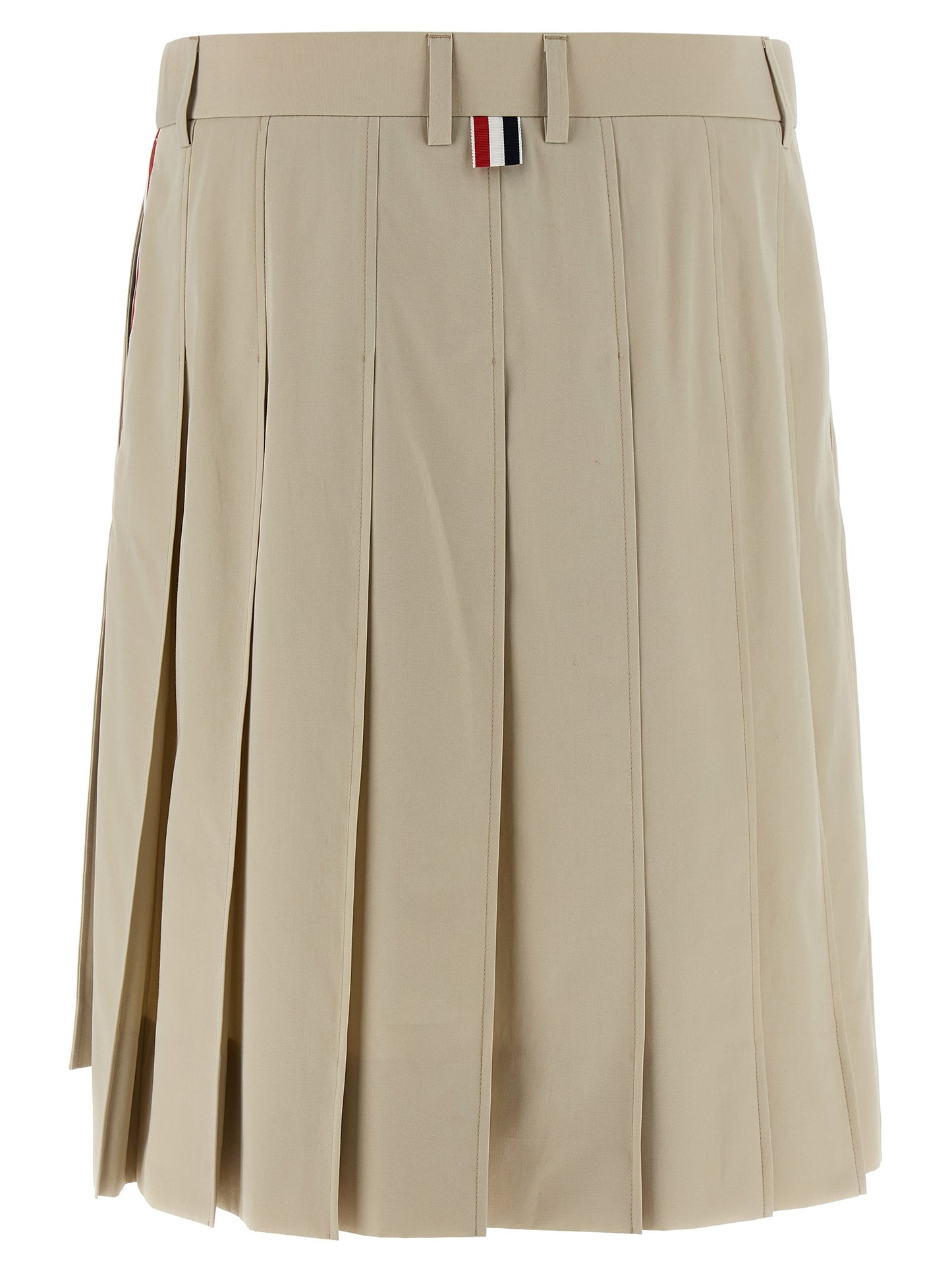 Thom Browne Beige Cotton Long Skirt