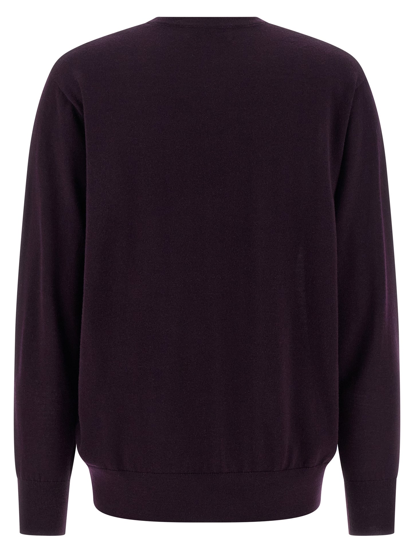 Dries Van Noten Purple Merino Wool Cardigan