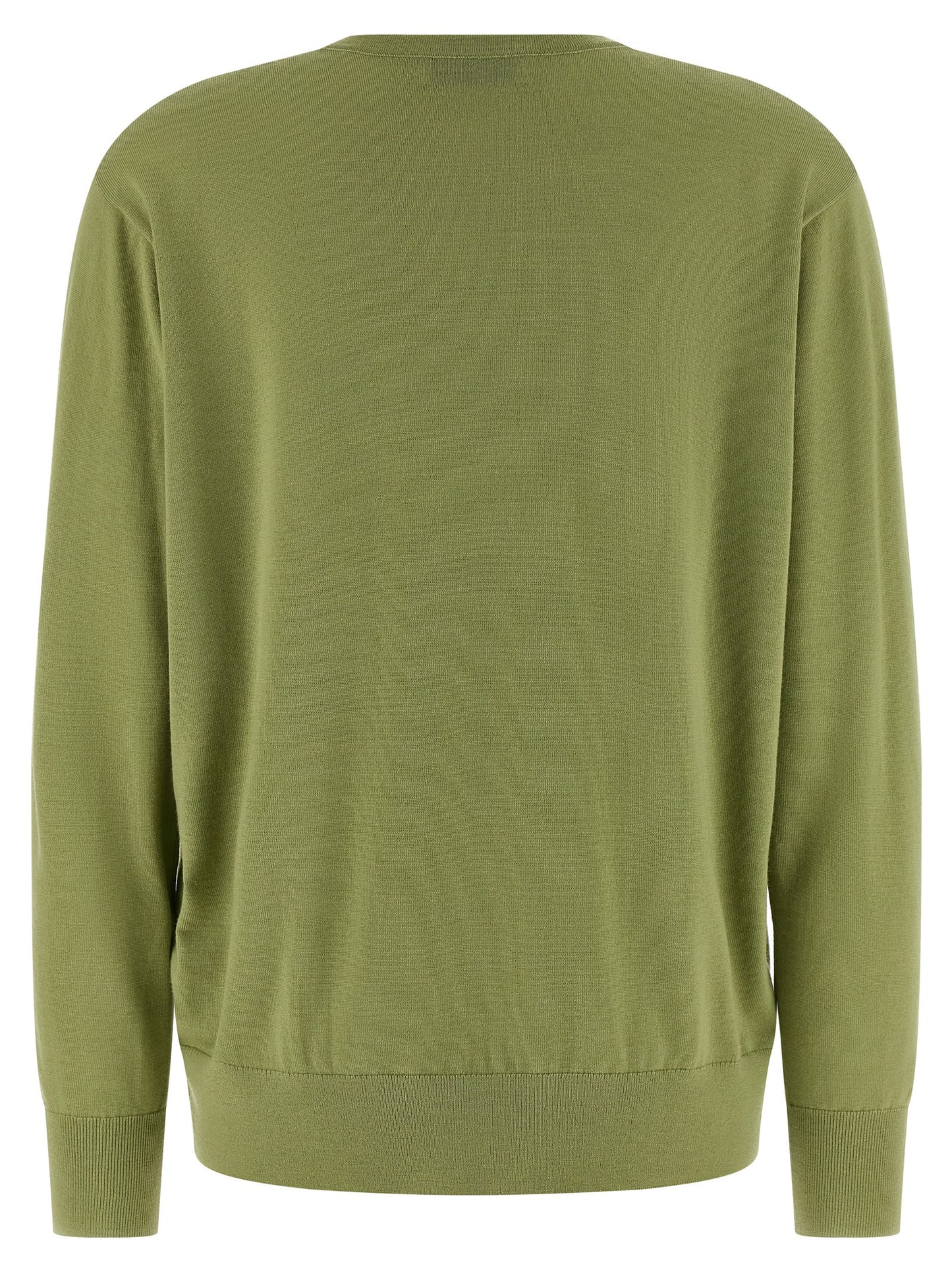 Dries Van Noten Bicolor Merino Wool Cardigan