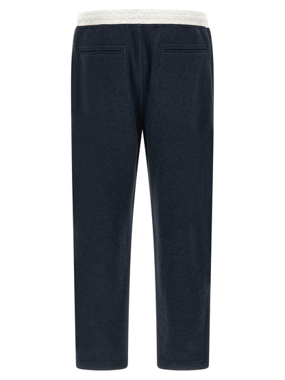 Brunello Cucinelli Blue Cotton Joggers (Workout Pants)