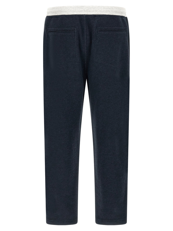 Brunello Cucinelli Blue Cotton Joggers (Workout Pants)