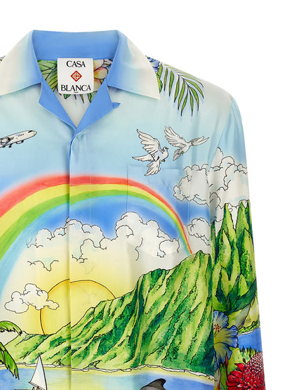 Casablanca Multicolor Silk Blouse