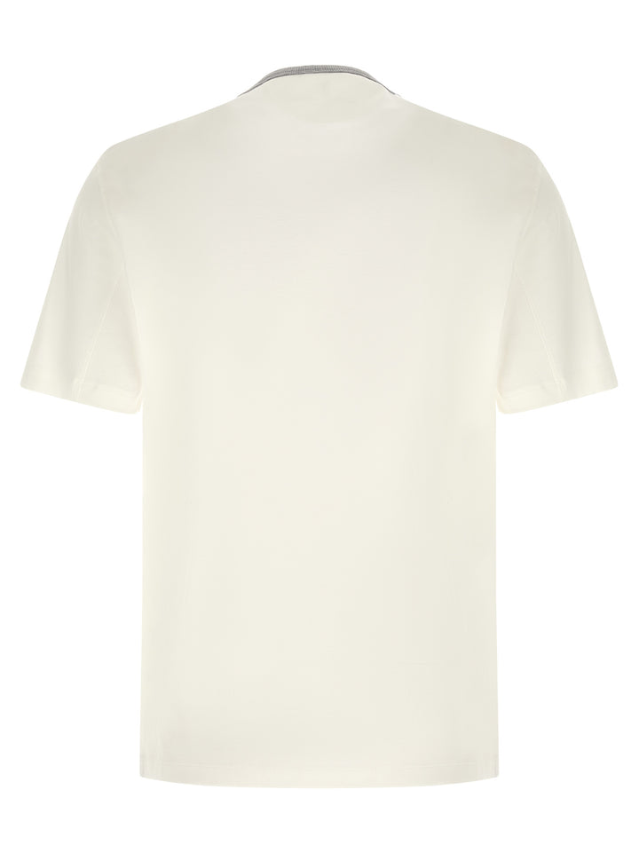 Brunello Cucinelli White Cotton T-Shirt